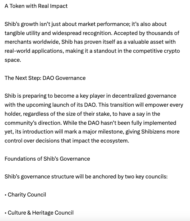 Shiba Inu Announces Plans to Launch DAO, Gives SHIB Holders a Say