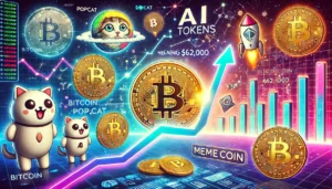 Crypto Market Surge: Bitcoin Nears $62K, Meme Coins Lead the Rally