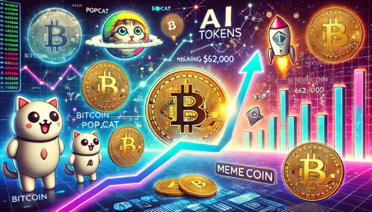 Crypto Market Surge: Bitcoin Nears $62K, Meme Coins Lead the Rally