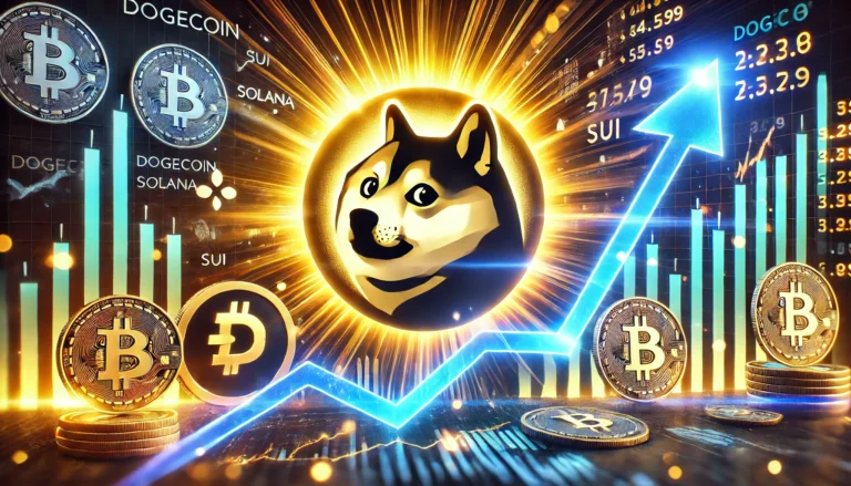 Dogecoin, Solana e Sui estão em alta: analista prevê fortes ganhos!