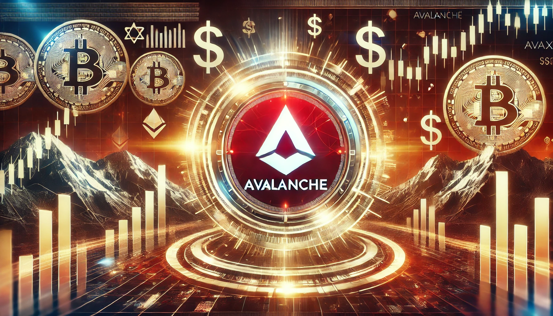 Avalanches AVAX significant investment news in the cryptocurrency market. The image features the AVAX l