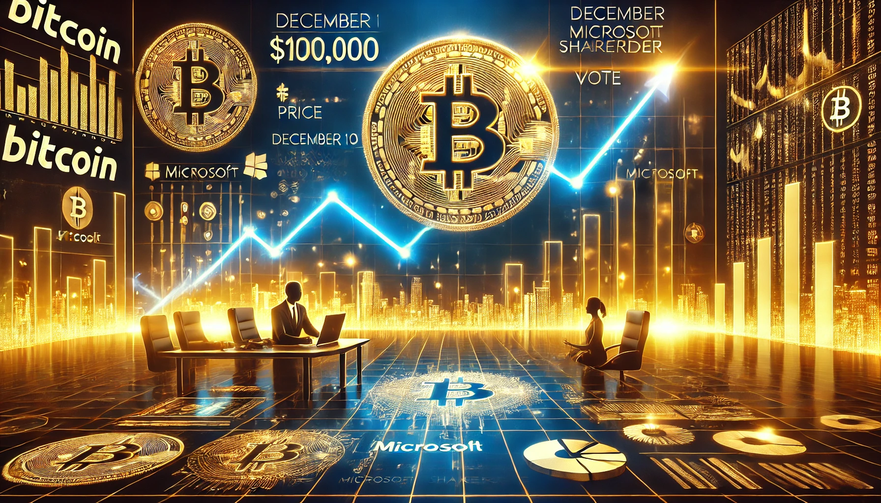 Bitcoins journey toward 100000 with a focus on the December 10 Microsoft shareholder vote. The