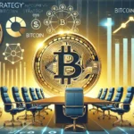 MicroStrategy is upcoming shareholder meeting and its focus on Bitcoin strategy. The image features a