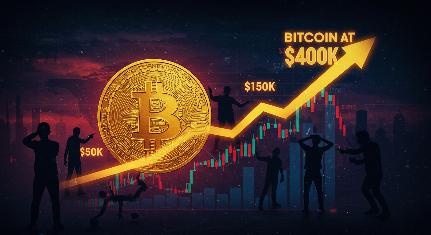 Bitcoin at $150K? Experts Slam Target, Predict $400K Surge Instead