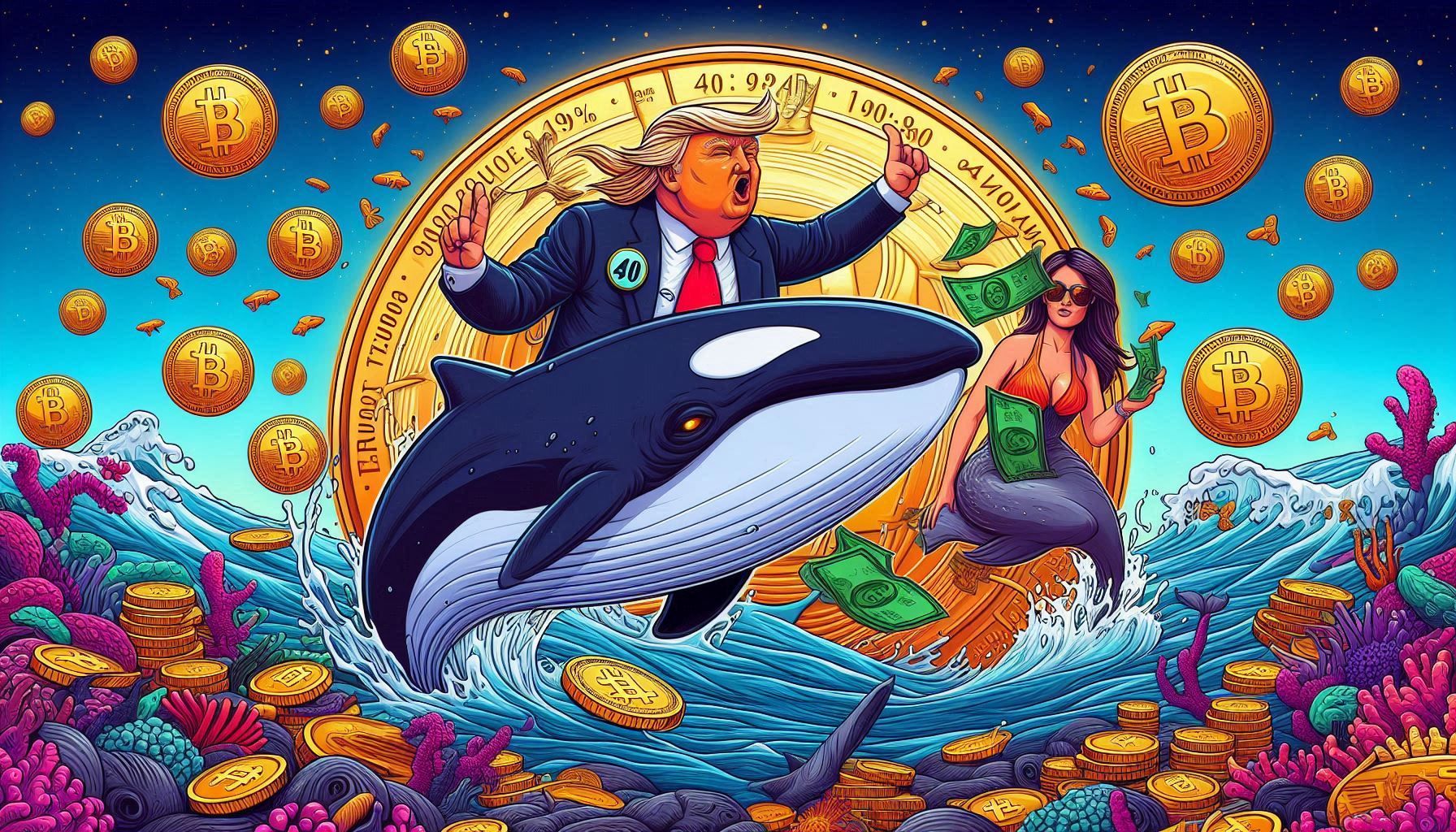 40 Whales Control 94% of Trump and Melania Memecoins