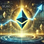 depicting Ethereums ETH price surge towards 5300. The image features the Ethereum logo prominently