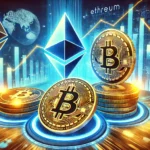 Ethereum ETH FLOKI and the broader altcoin market. The image features Ethereum and FLOKI coins promine