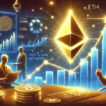 Ethereum ETH in a recovery phase. The image includes a glowing Ethereum logo with a rising price cha