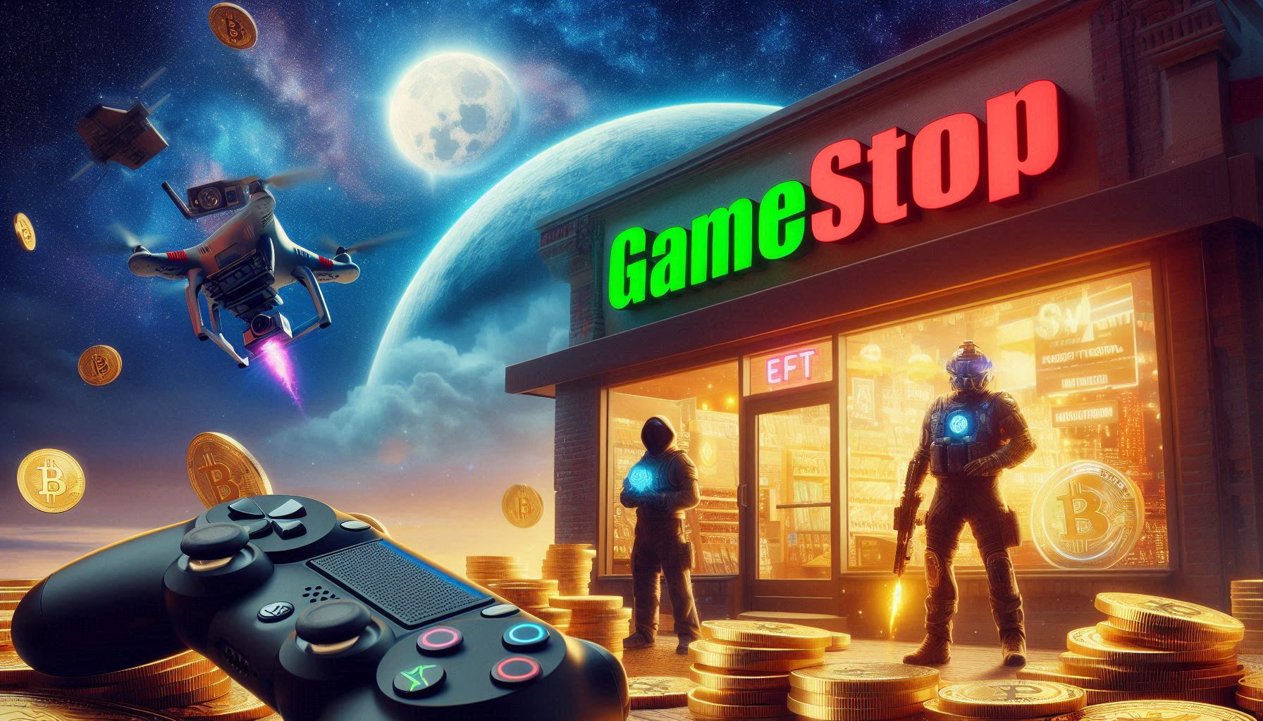 GameStop To Invest in Bitcoin, Stock Rises 20% Over Night Trading