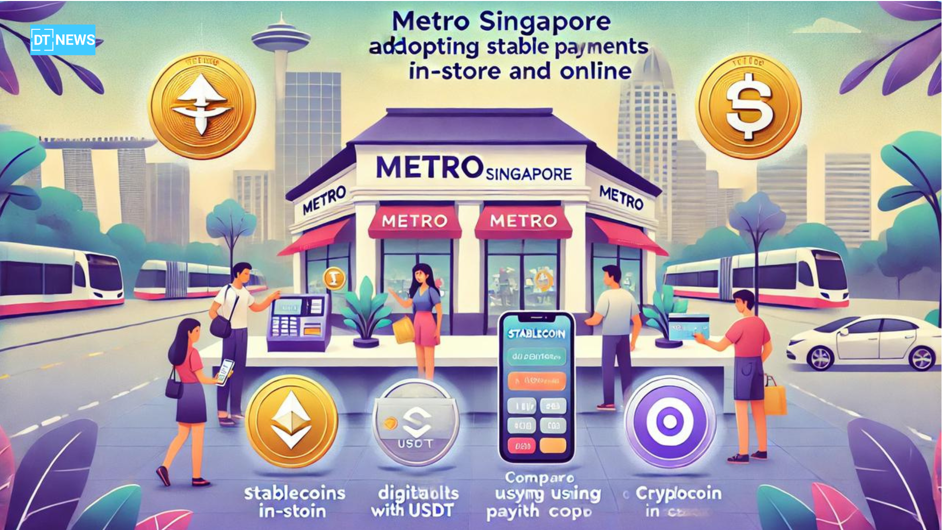 No More Cash? Metro Singapore Embraces USDT and USDC Payments for a Crypto-Powered Future!