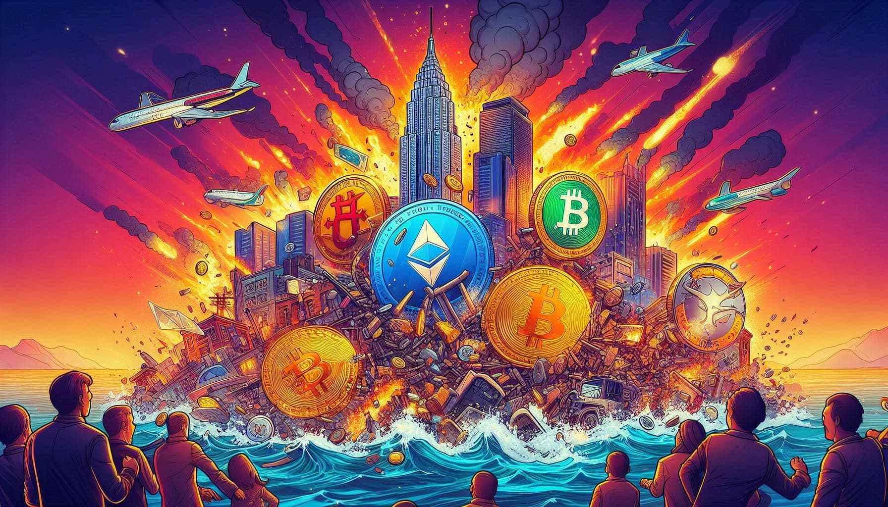 725 milhões de dólares em liquidações de criptomoedas surpreendem os negociantes enquanto o Bitcoin cai