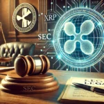 SEC vs. Ripple case. The Ripple XRP logo is prominently displayed alongside the