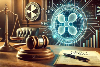 SEC vs. Ripple case. The Ripple XRP logo is prominently displayed alongside the