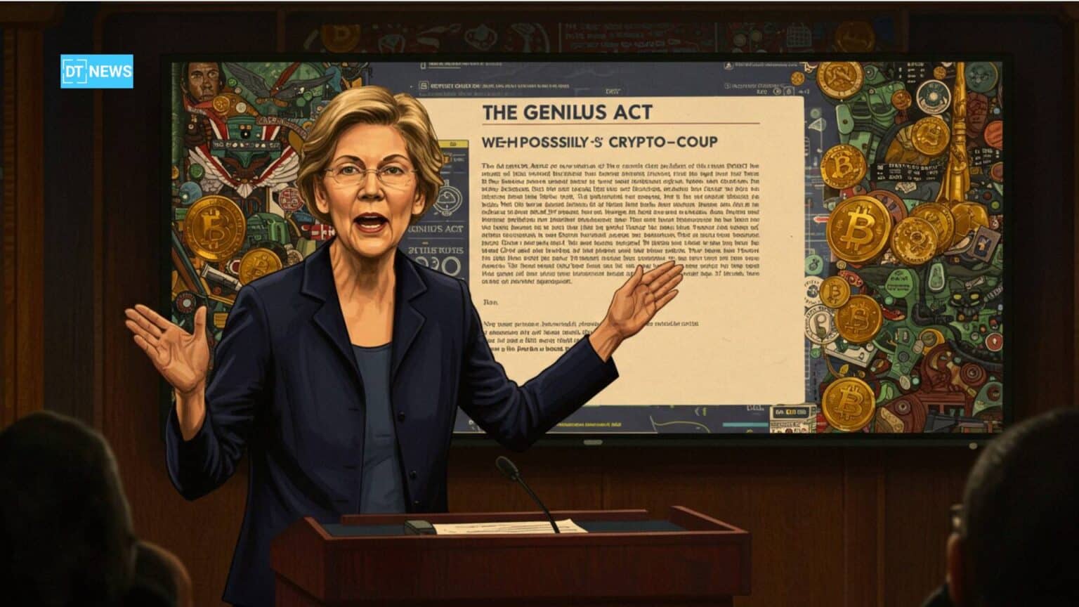 Elizabeth Warren Believes GENIUS Act a Trojan Horse for Political Corruption