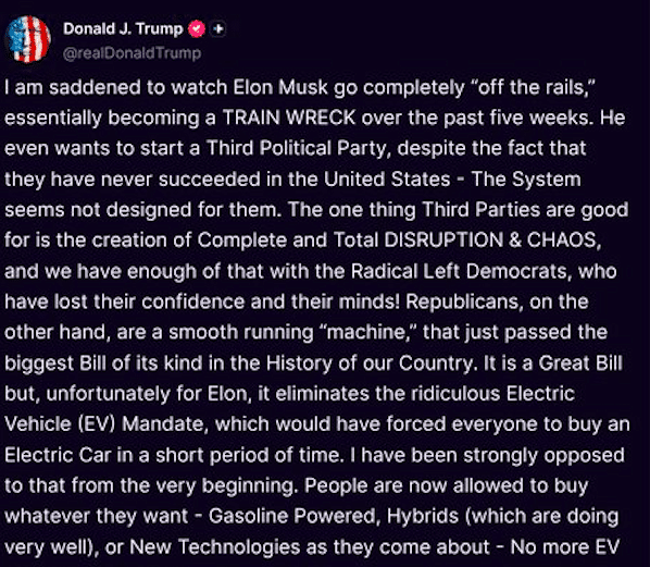 Elon Musk and Trump