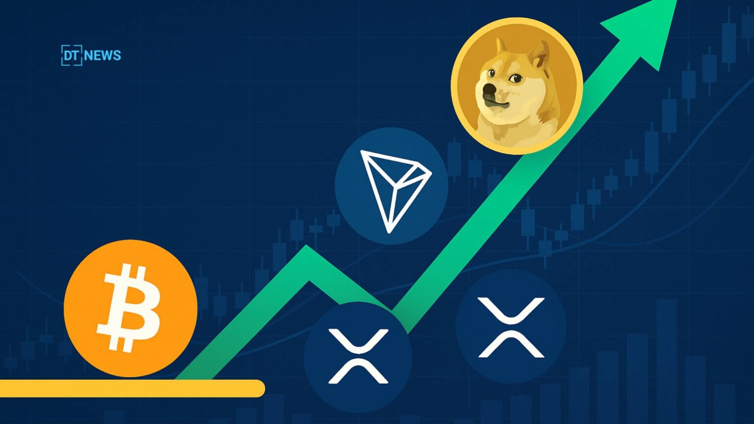 TRX price DOGE price Bitcoin price