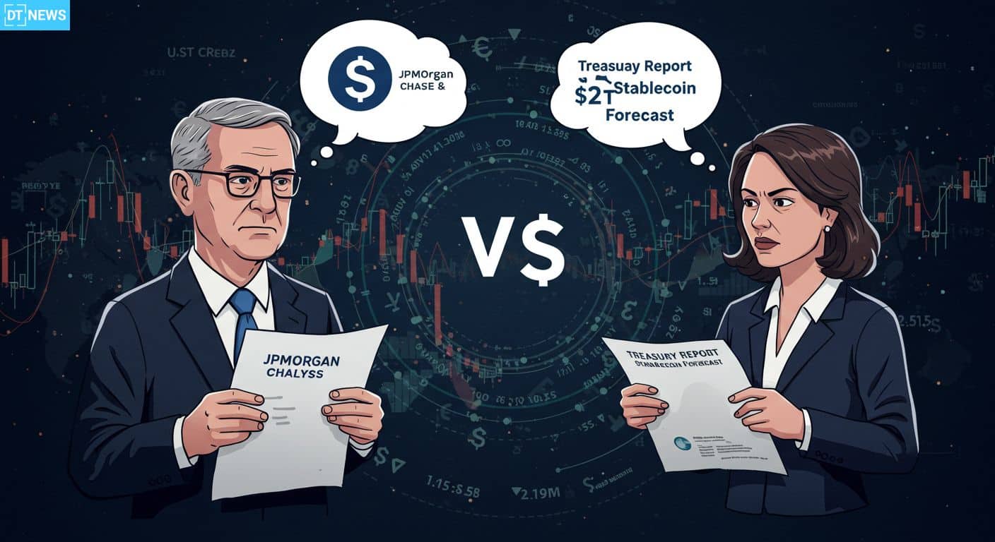Why Does JPMorgan Disagree With Treasury’s $2T Stablecoin Market Forecast?
