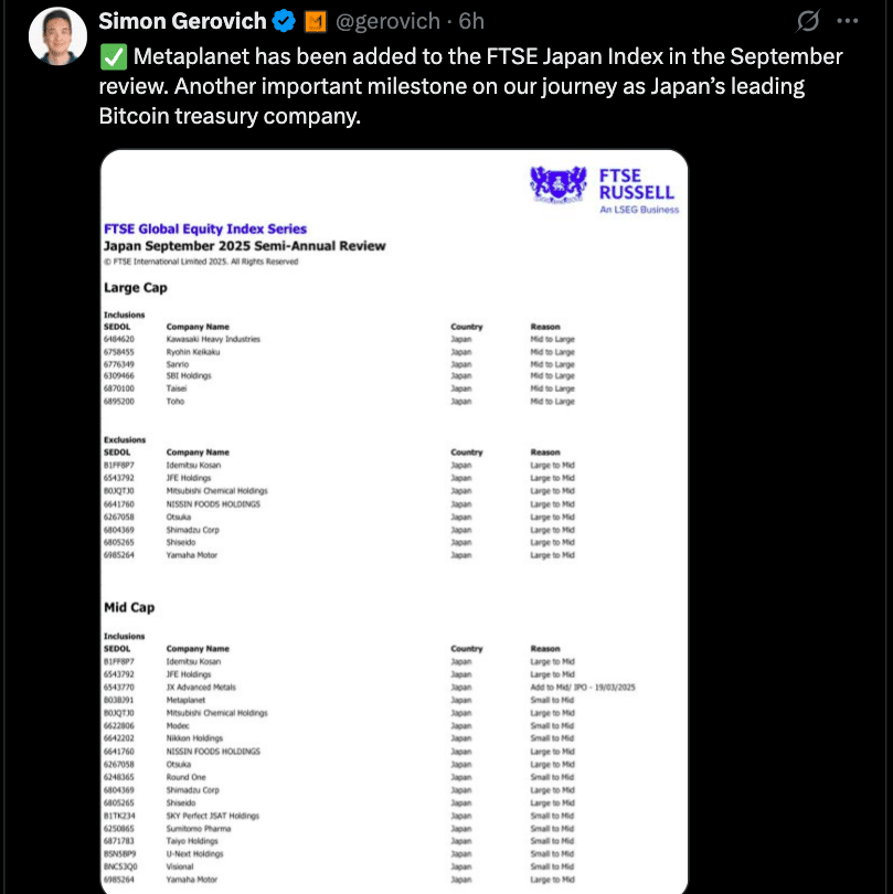 Metaplanet Bitcoin Holdings Near 19,000 BTC After Latest $11.7M Buy 25 Metaplanet Bitcoin Strategy Deepens with Latest BTC Accumulation