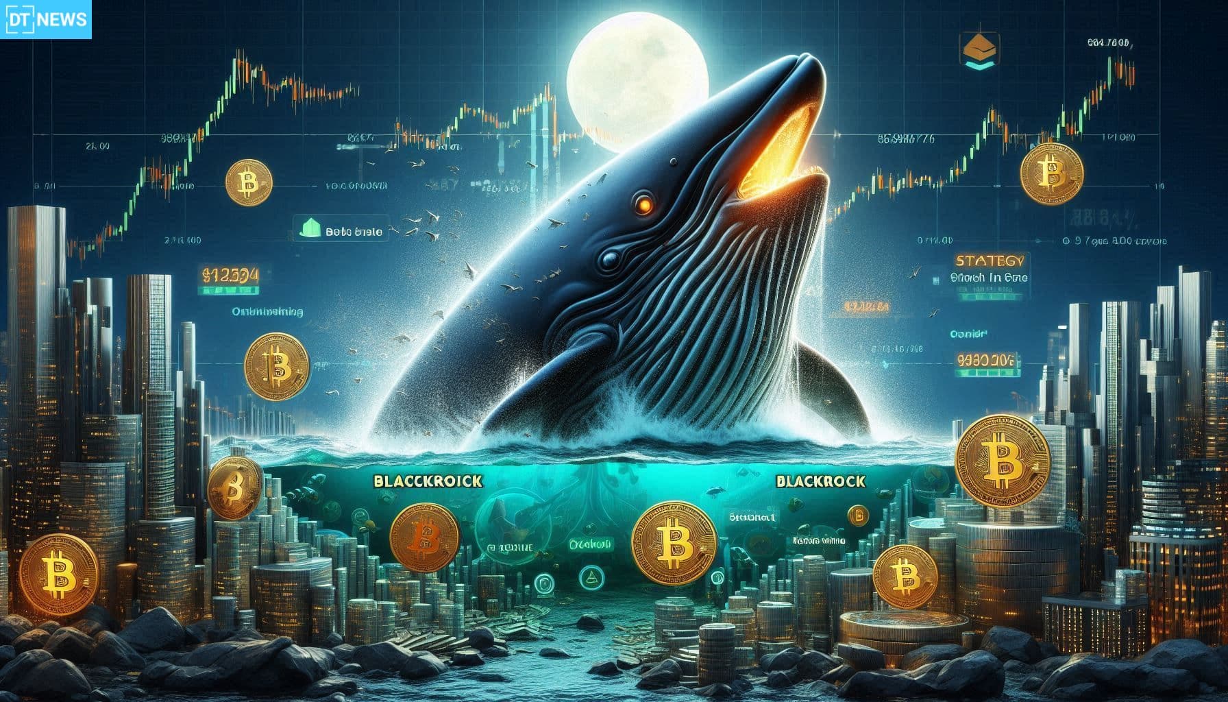 Bitcoin Whale Power on Display Amid BlackRock 5% Stake in Strategy