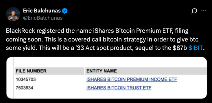 Bitcoin Premium Income ETF