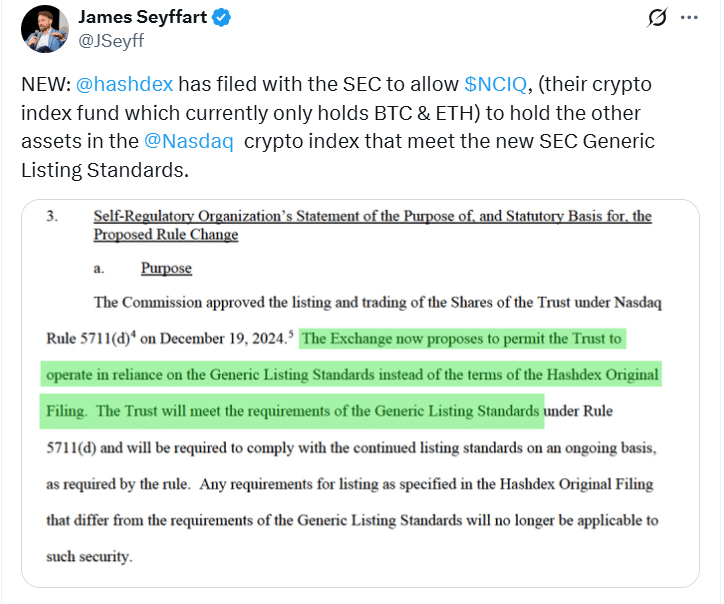 Hashdex Pushes for Altcoin ETFs With SOL, ADA, and XRP Under New SEC Standards 24 Altcoin ETFs