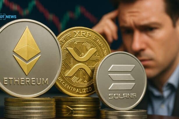 Fluxos de Fundos Criptográficos Invertem: ETH Perde US$ 912 Milhões em Uma Semana, Enquanto XRP e SOL Disparam