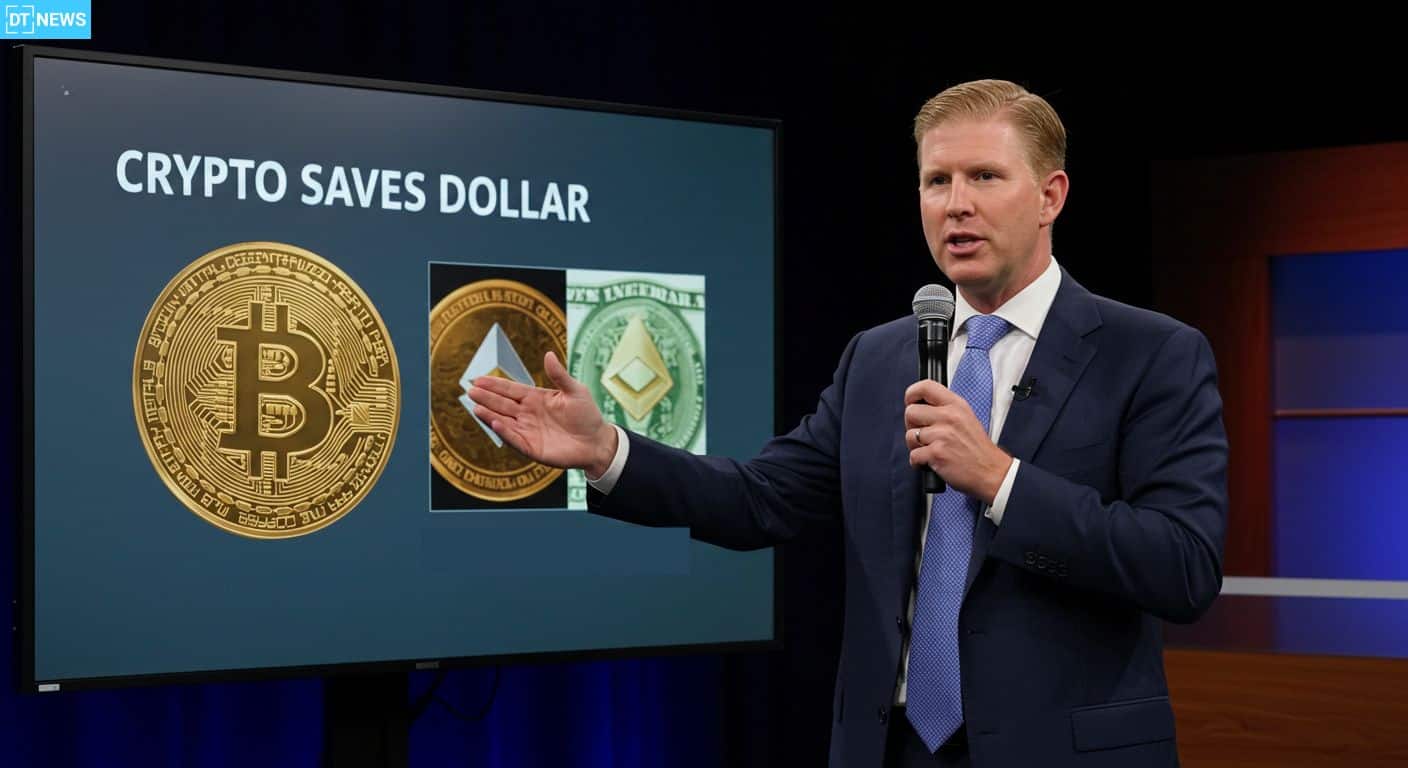 Eric Trump Says Crypto Saves Dollar as American Bitcoin Debuts
