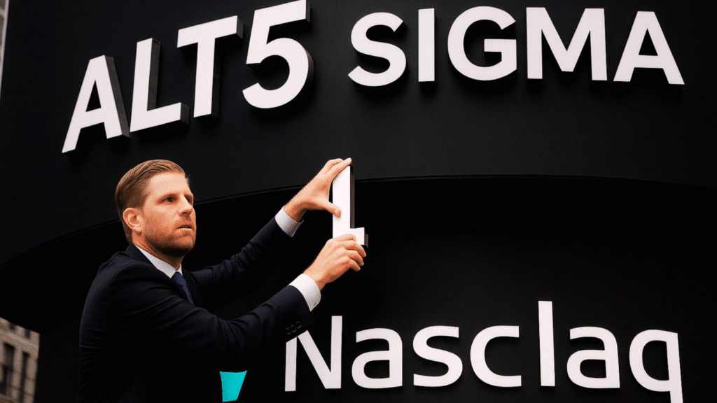 Eric Trump Loses ALT5 Sigma Board Seat What’s Behind Nasdaq’s Move? 24 Eric Trump ALT5 Sigma board removal