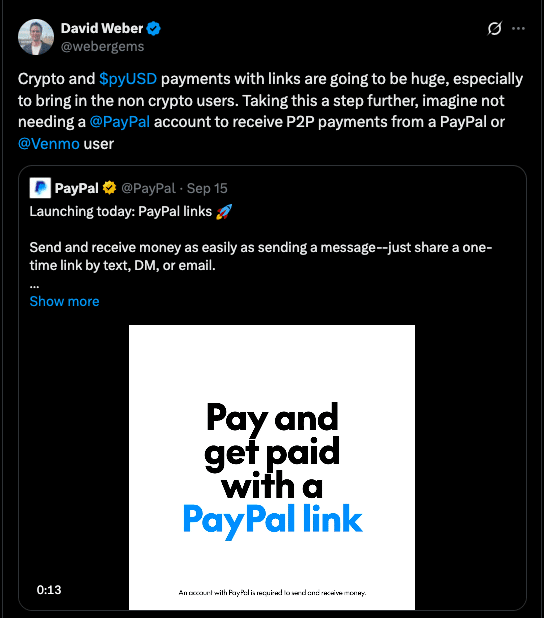 PayPal Crypto P2P Expansion