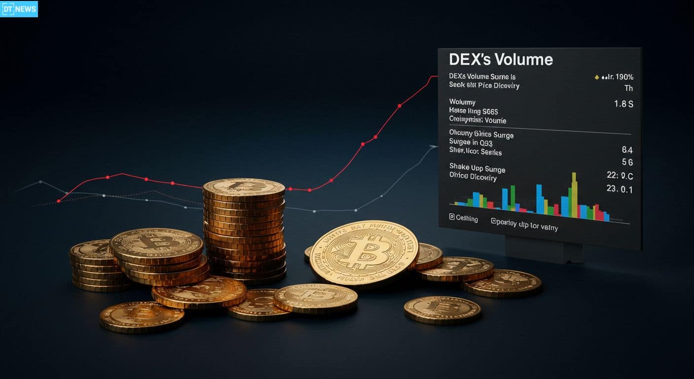 DEXs Hit All-Time High $1.43T Volume, Overtaking CEXs? 24 DEXs Volume Sees Record $1.43 Trillion in Q3