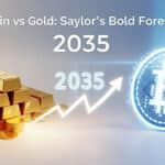 Bitcoin vs Gold: Saylor’s Bold Forecast for 2035