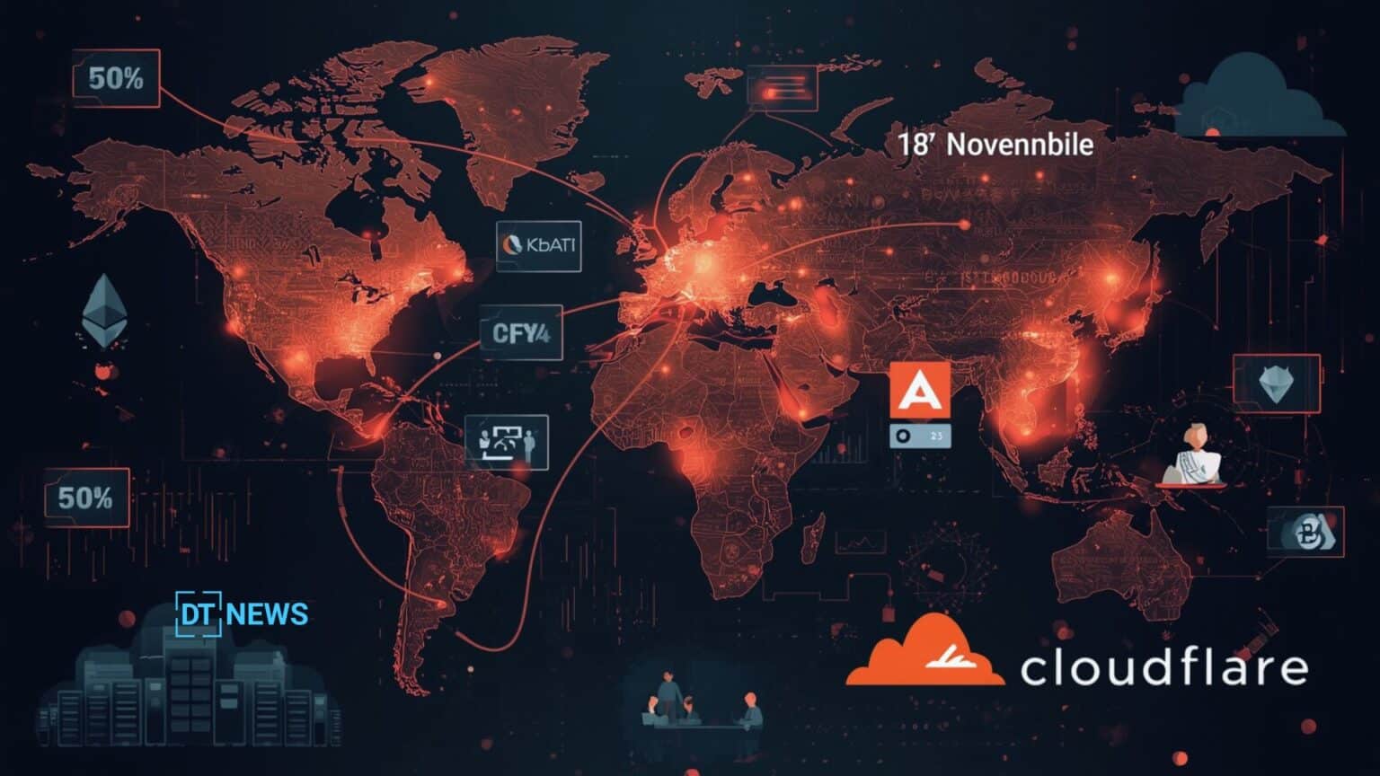 Major Cloudflare Outage Shuts Crypto Front Ends, Reveals Hidden Weak Spots