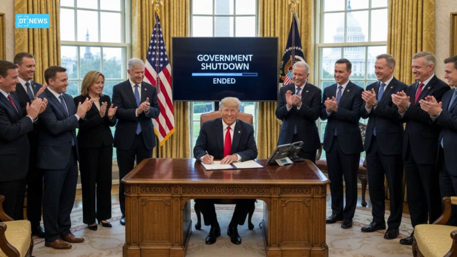 Trump Signs Funding Bill Ending 43-Day Government Shutdown