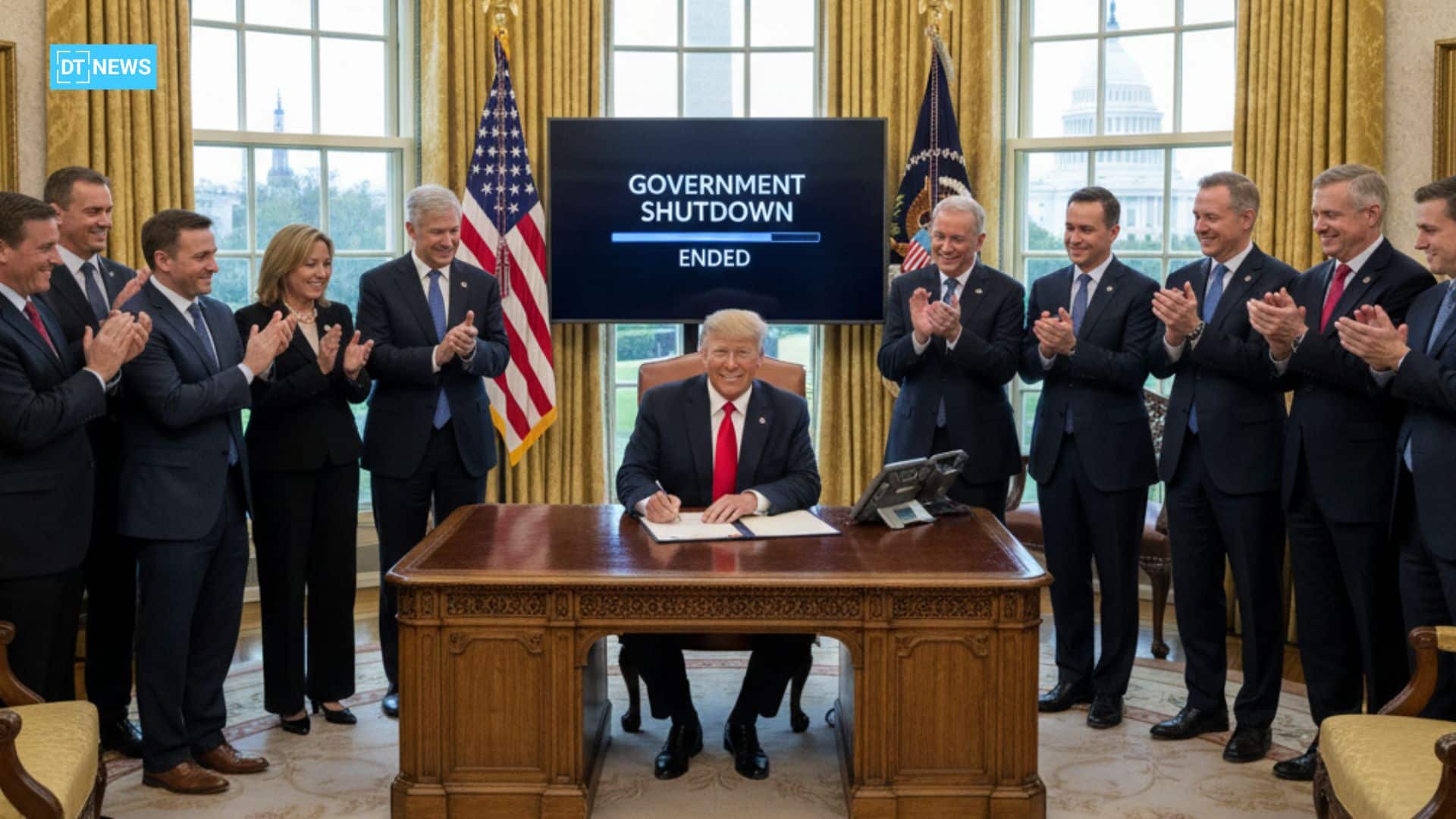 Trump Signs Funding Bill Ending 43-Day Government Shutdown