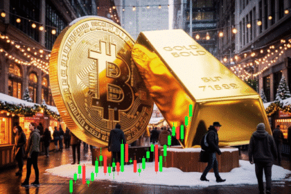 Bitcoin vs Ouro: Inversão de Papéis Enquanto o Ouro Cai para Mercado de Baixa com Declínio de 22%