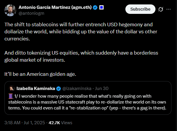 Why Bitcoin Strengthens the Dollar Instead of Threatening It 24 US dollar reserve