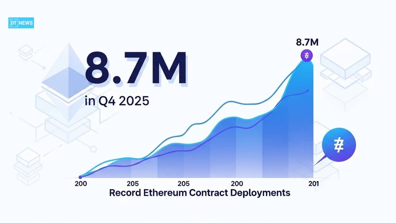 Record Ethereum Contract Deployments: 8.7M in Q4 2025