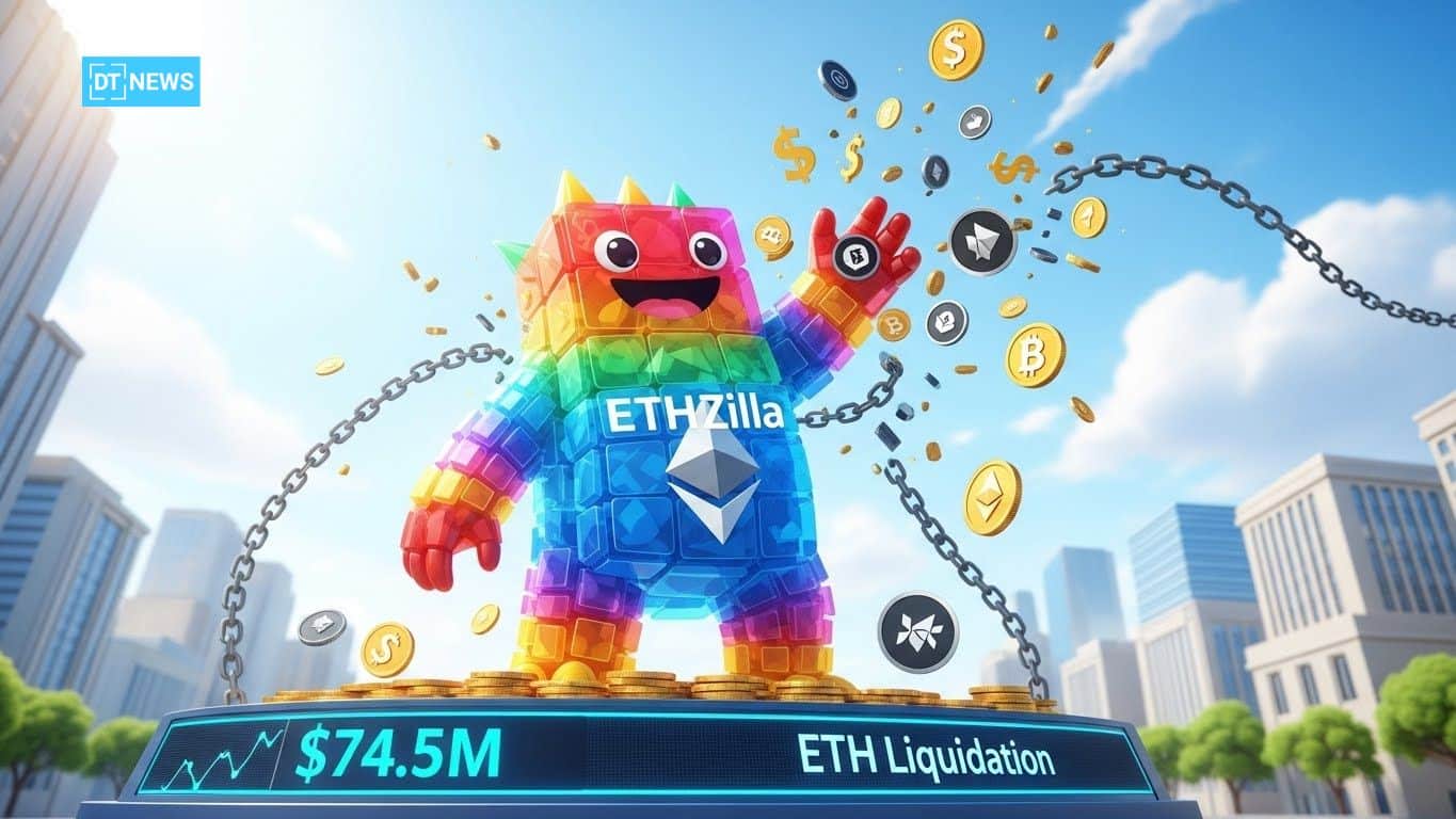 ETHZilla Convertible Notes Sale Triggers $74.5M ETH Liquidation