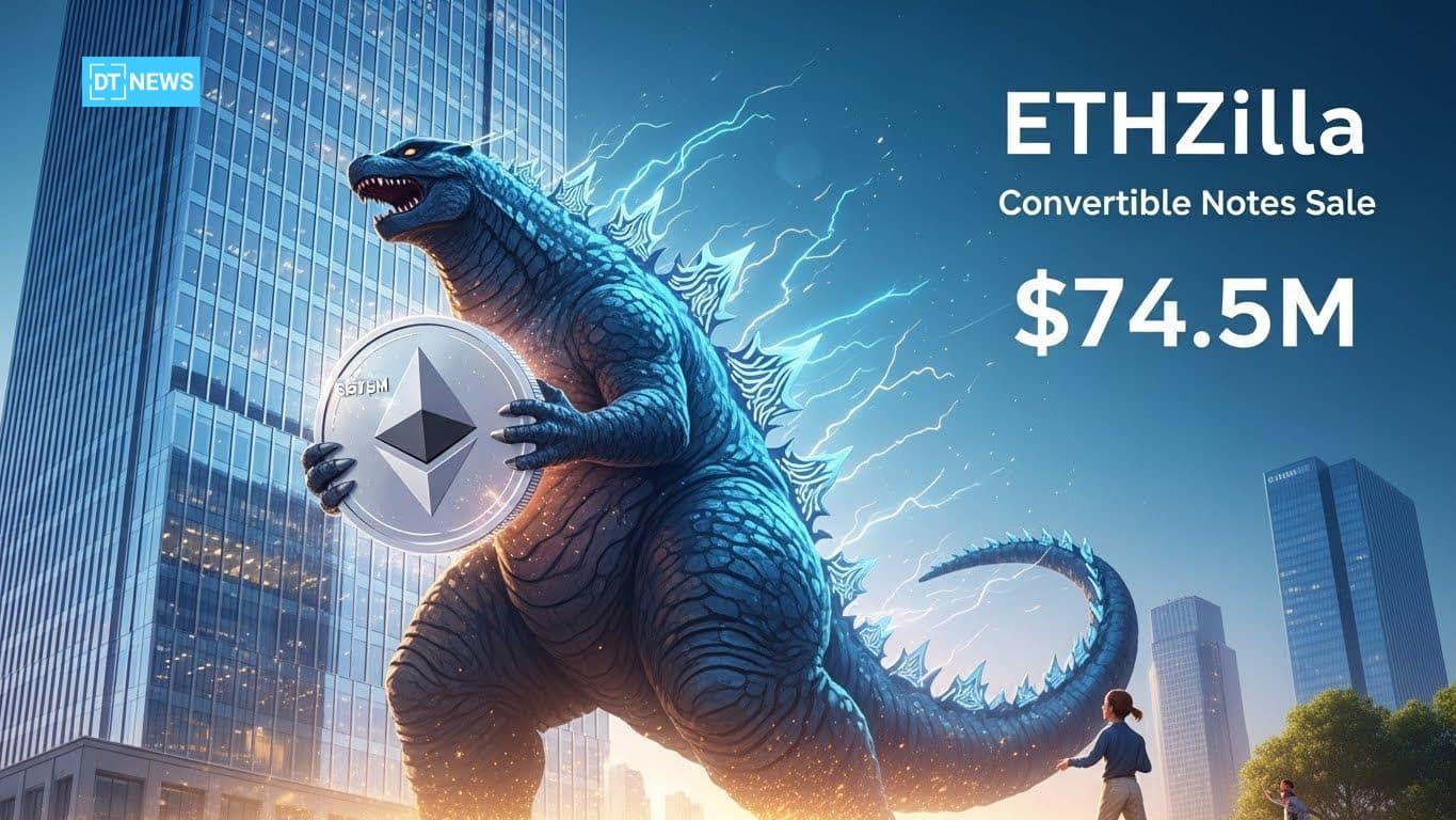 ETHZilla Convertible Notes Sale Triggers $74.5M ETH Liquidation