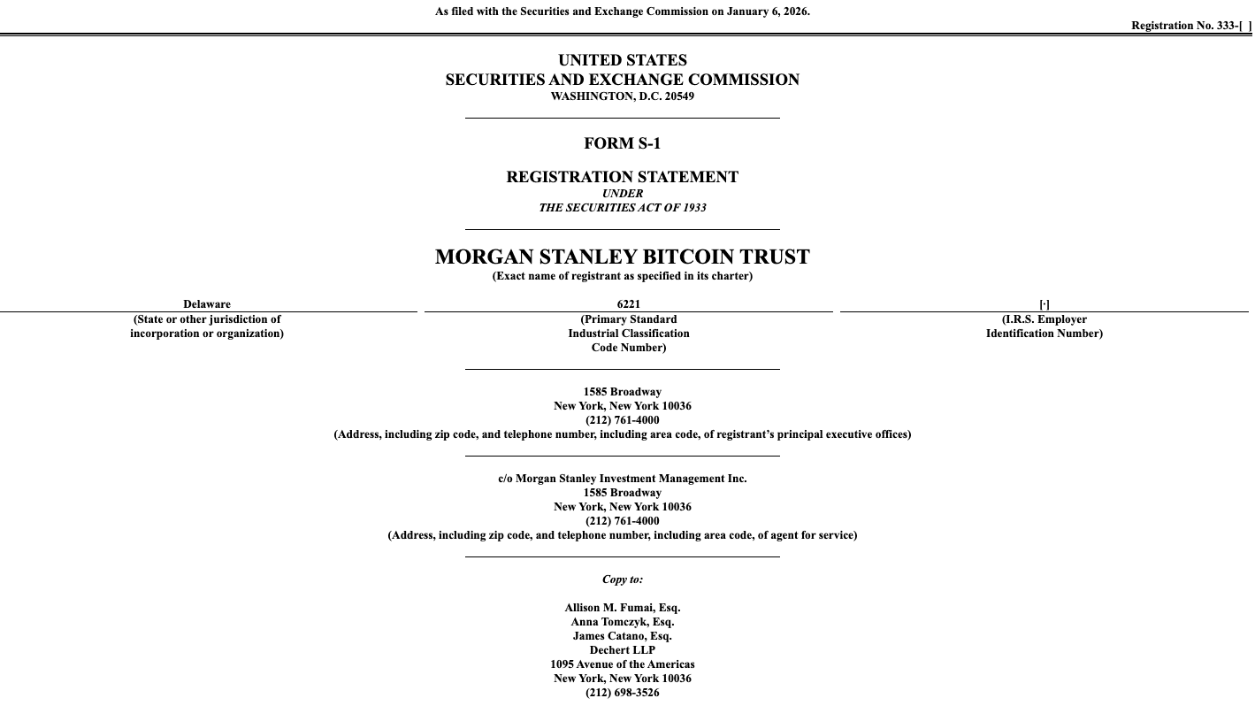 Morgan Stanley Filings