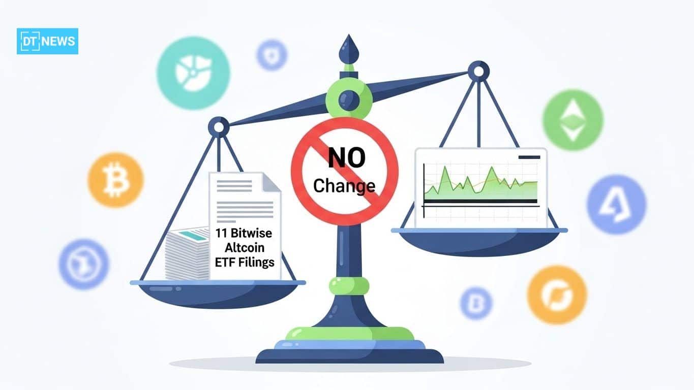 Why Did the 11 Bitwise Altcoin ETF Filings Not Move Market?