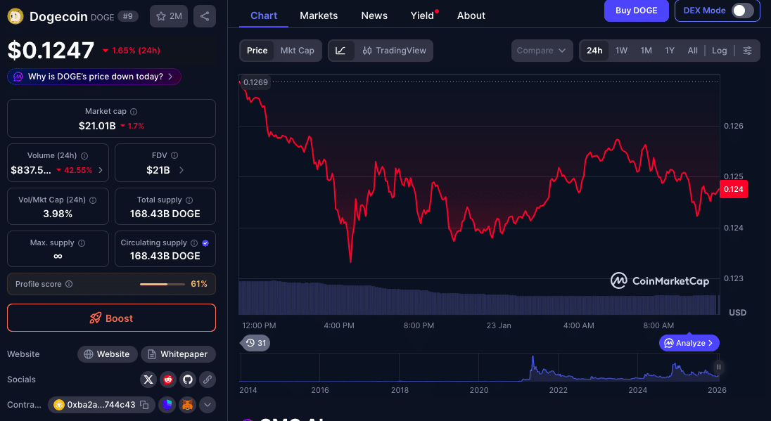 Dogecoin Price Drops 2% as Meme Coins Face Aggressive Selling 24 Why is Dogecoin Price Falling Despite ETF Launch?