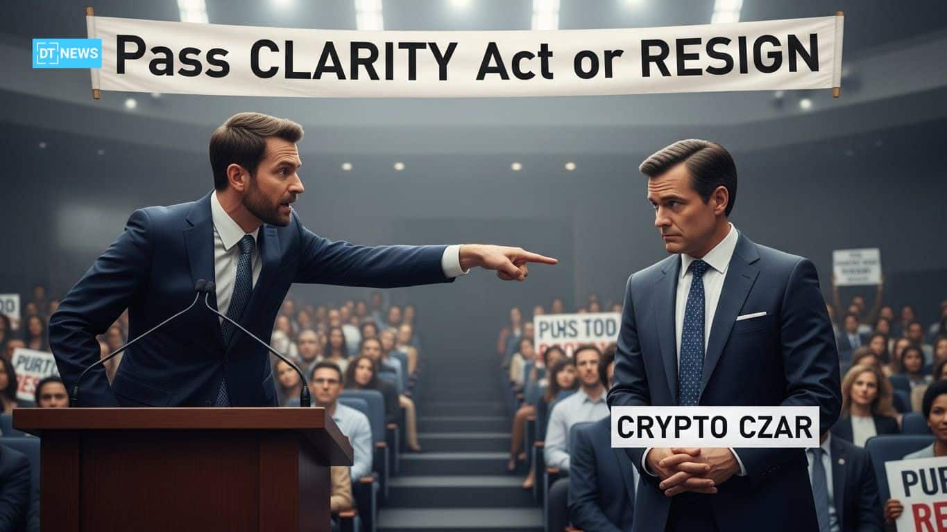 Hoskinson Blasts Crypto Czar: Pass CLARITY Act or Resign