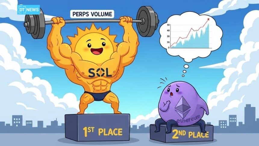 Solana Perps Volume Surpasses Ethereum as Derivatives Demand Builds