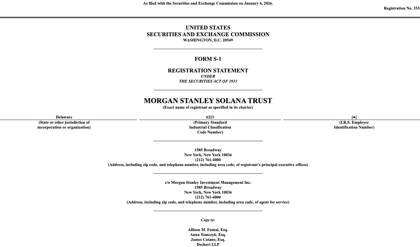Morgan Stanley Filings