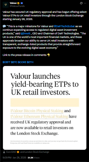UK Crypto ETPs