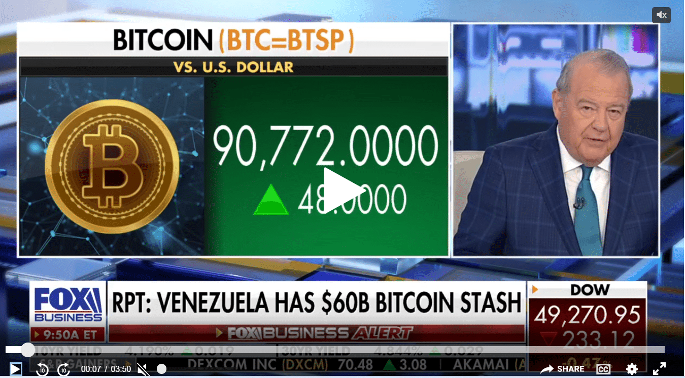 SEC Chair: Venezuela’s Rumored $60B Bitcoin Hoard “Remains to Be Seen”