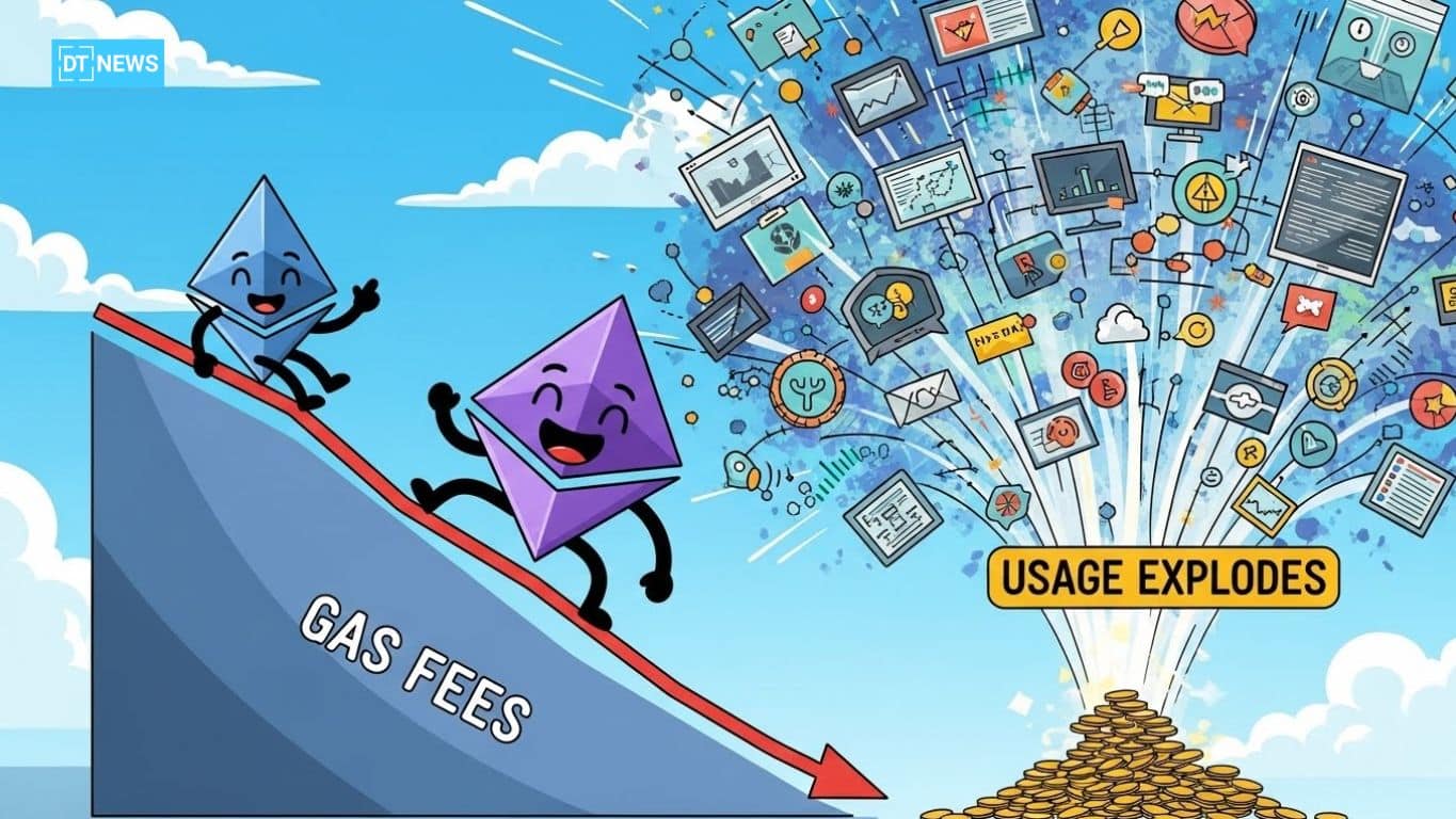 Ethereum Gas Fees Drop to Pennies While Usage Explodes