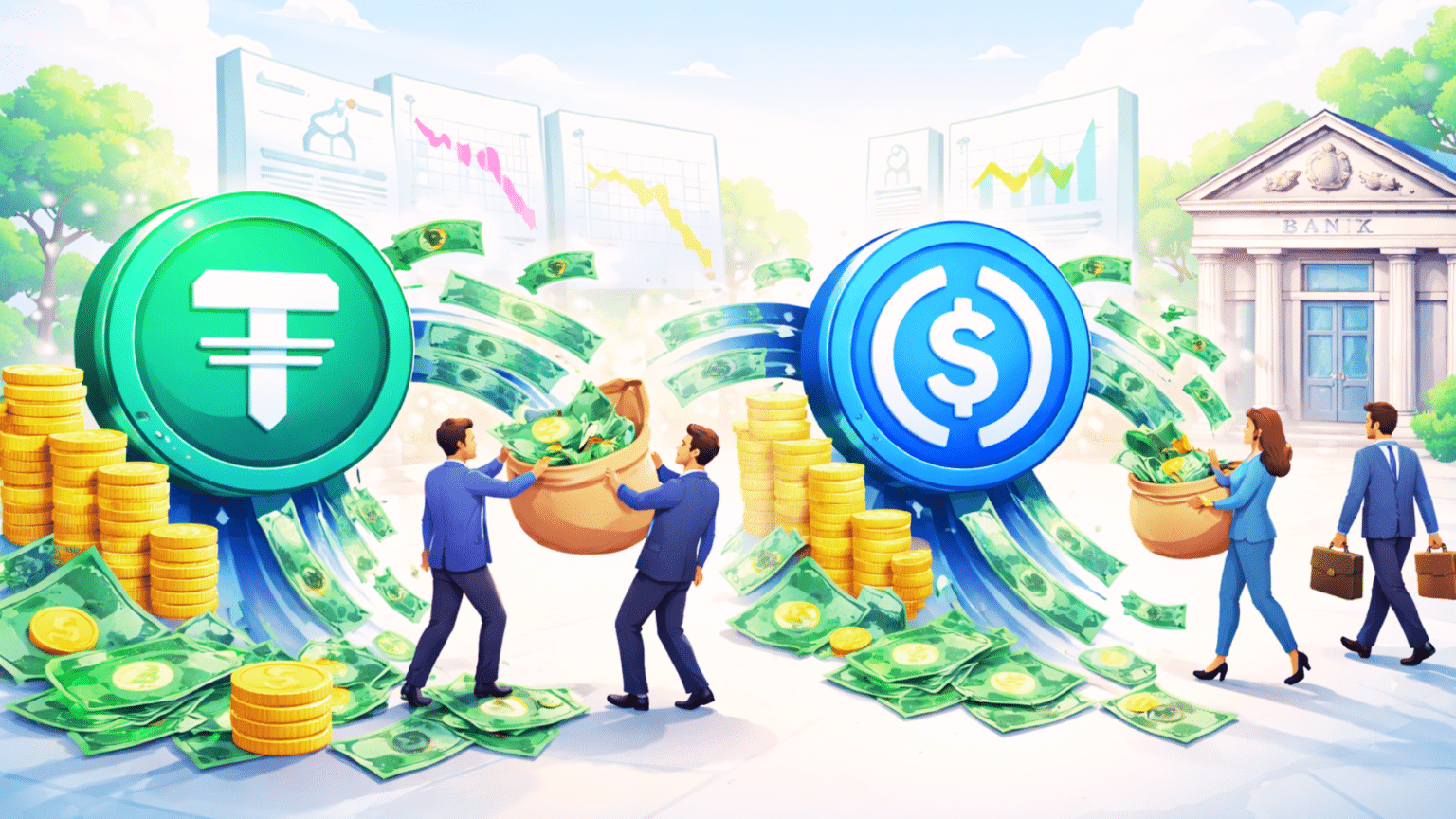 Transação com stablecoin rompe uma barreira financeira de longa data