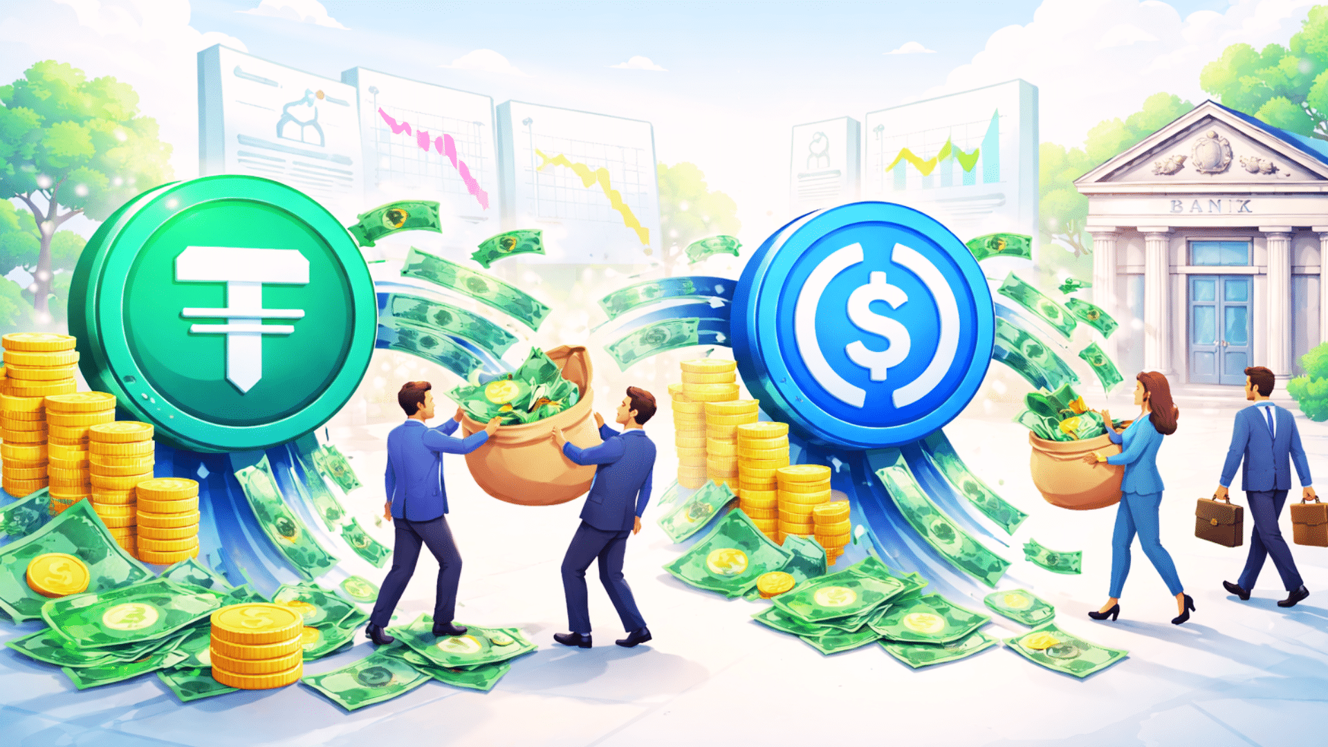 Transação com stablecoin rompe uma barreira financeira de longa data